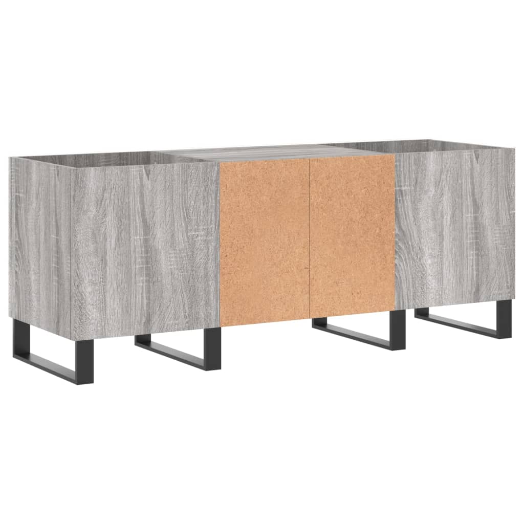 Armoire à disques sonoma gris 121x38x48 cm bois d'ingénierie Fixations & meubles de rangement multimédia vidaXL   