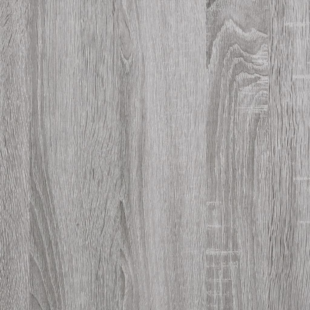 Armoire à disques sonoma gris 121x38x48 cm bois d'ingénierie Fixations & meubles de rangement multimédia vidaXL   