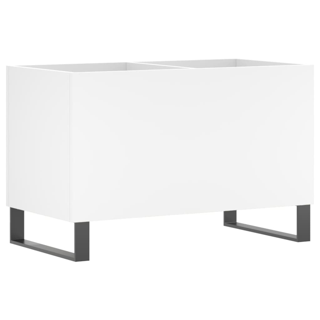 Armoire à disques blanc 74,5x38x48 cm bois d'ingénierie Fixations & meubles de rangement multimédia vidaXL   