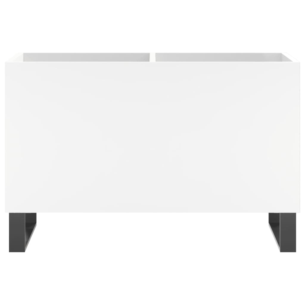 Armoire à disques blanc 74,5x38x48 cm bois d'ingénierie Fixations & meubles de rangement multimédia vidaXL   