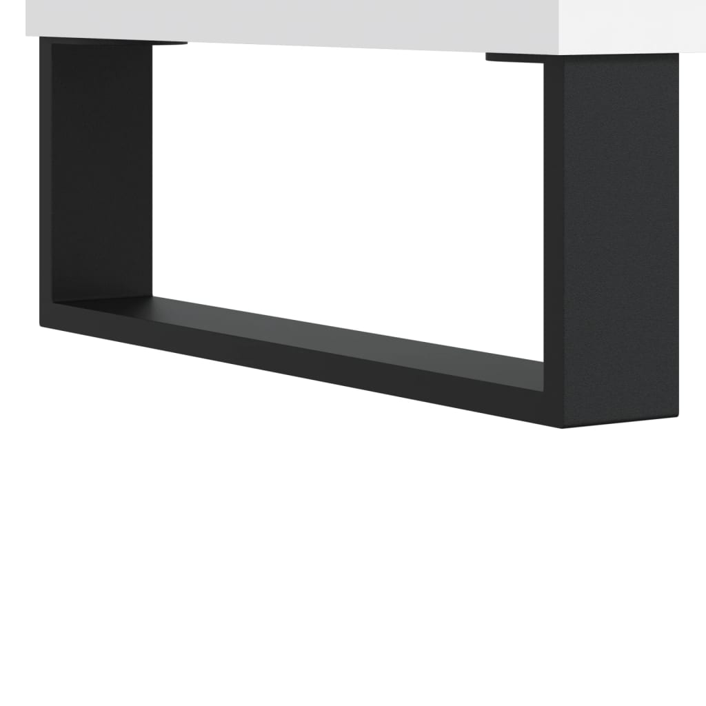 Armoire à disques blanc 74,5x38x48 cm bois d'ingénierie Fixations & meubles de rangement multimédia vidaXL   