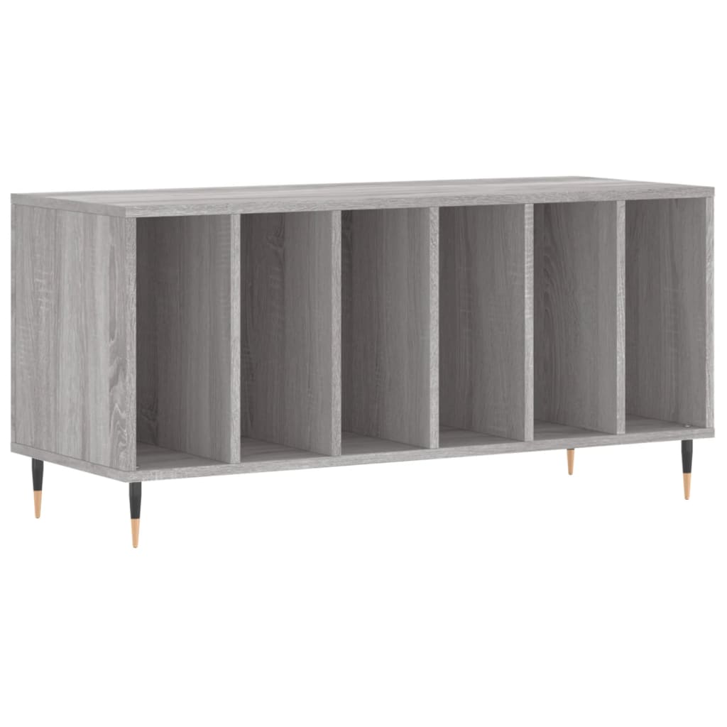Armoire à disques sonoma gris 100x38x48 cm bois d'ingénierie Fixations & meubles de rangement multimédia vidaXL   