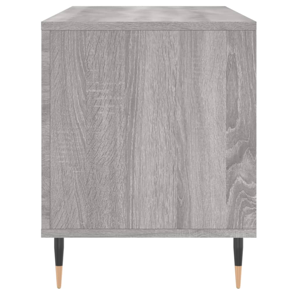 Armoire à disques sonoma gris 100x38x48 cm bois d'ingénierie Fixations & meubles de rangement multimédia vidaXL   