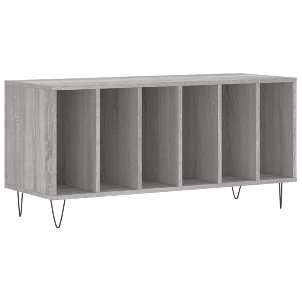 Armoire à disques sonoma gris 100x38x48 cm bois d'ingénierie Fixations & meubles de rangement multimédia vidaXL   