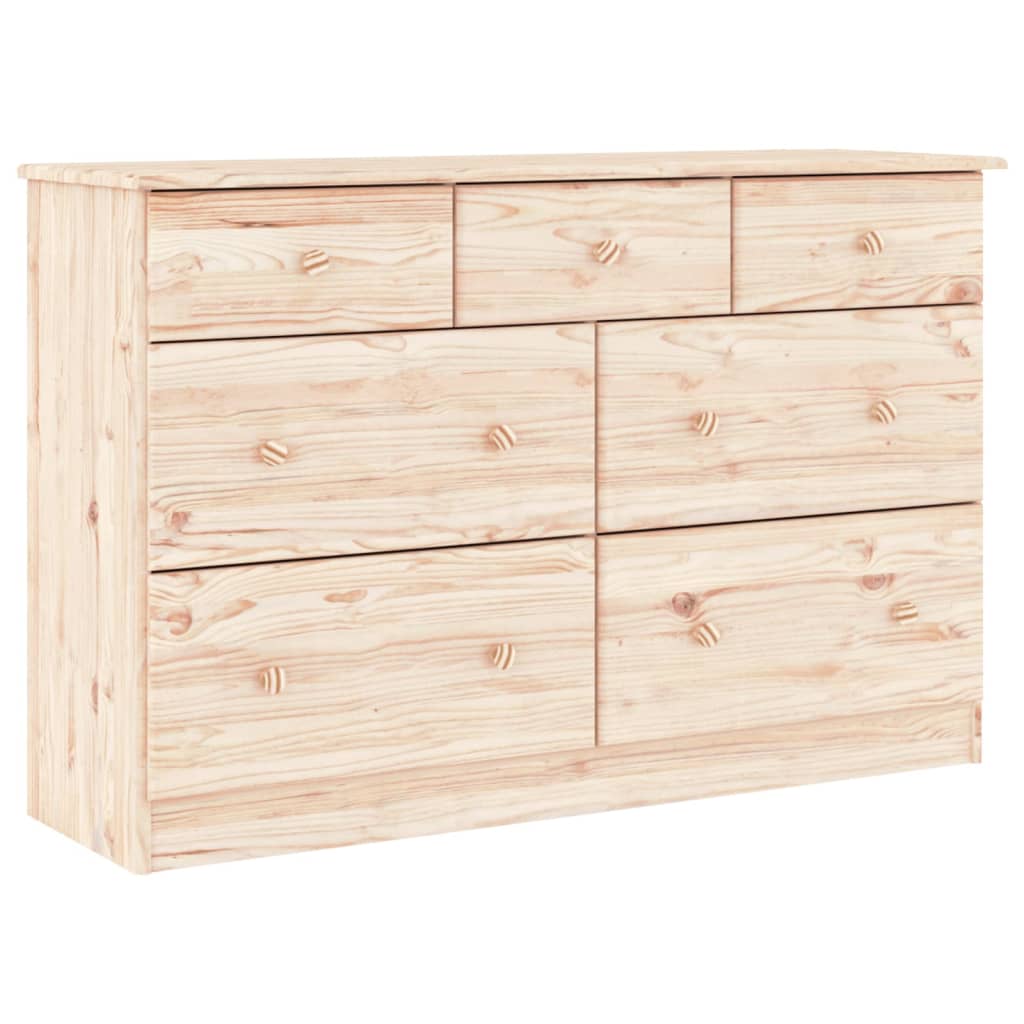 Commode ALTA 112x35x73 cm bois massif de pin Commodes vidaXL   