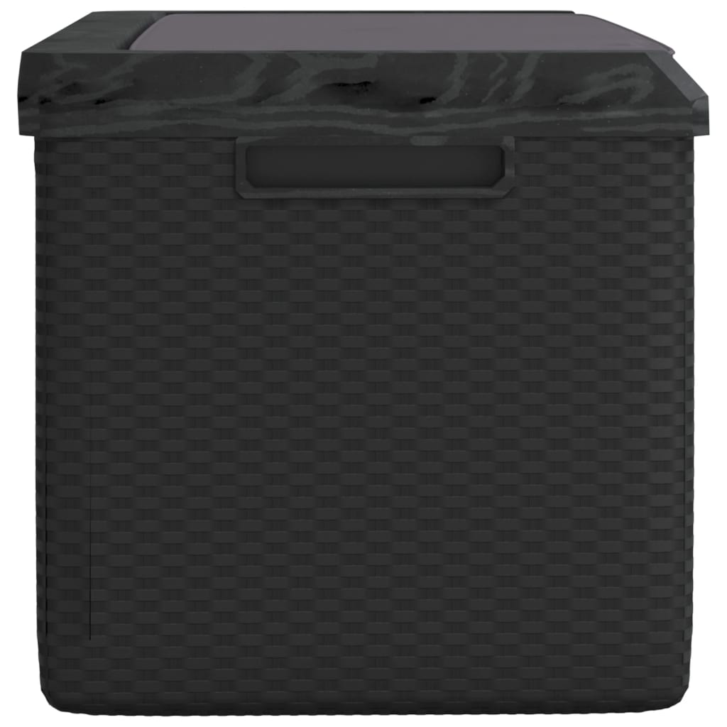 Boîte de rangement jardin coussin de siège anthracite 350 L PP Coffres de jardin vidaXL   
