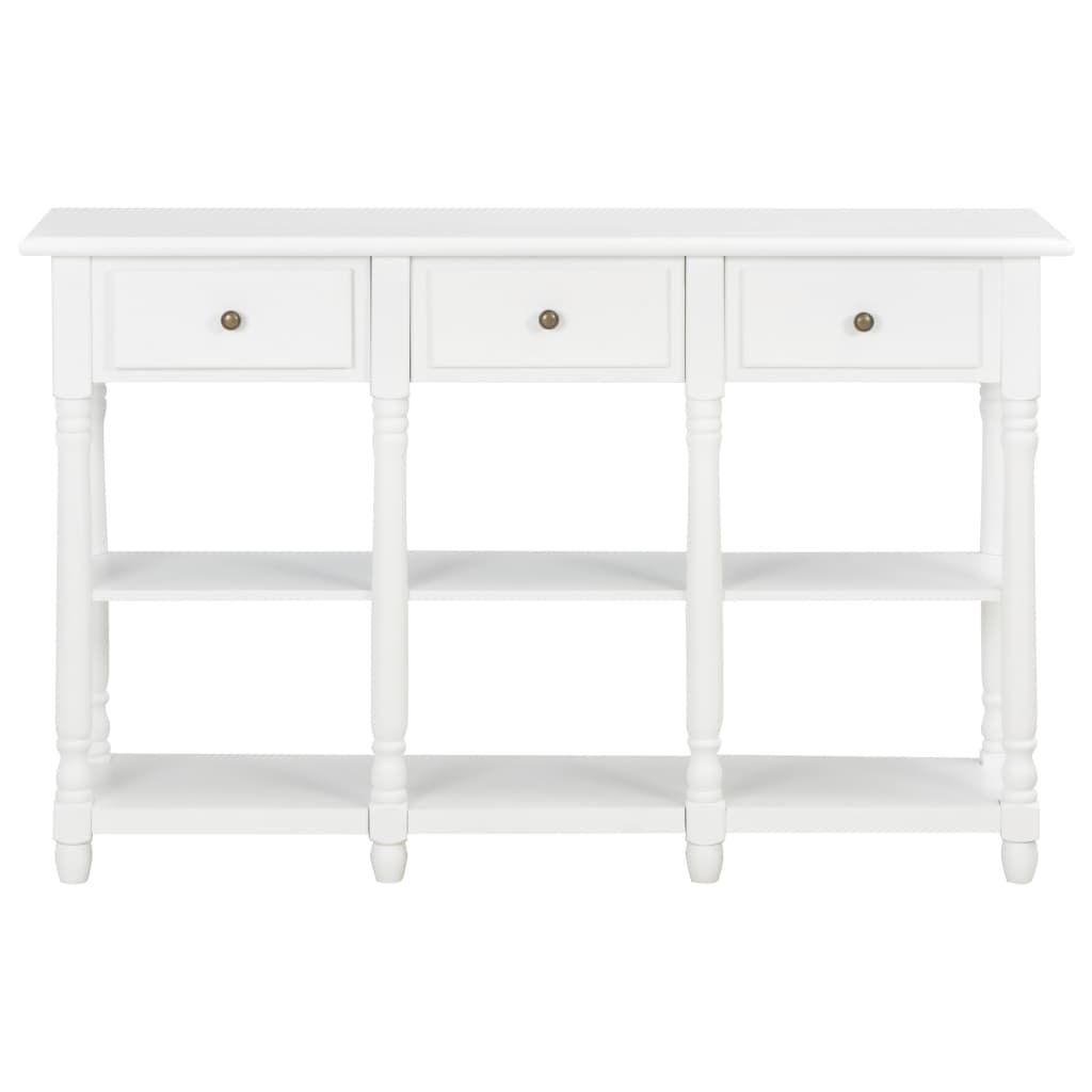 Table console blanc 110 x 30 x 76 cm bois d'ingénierie Tables console vidaXL   