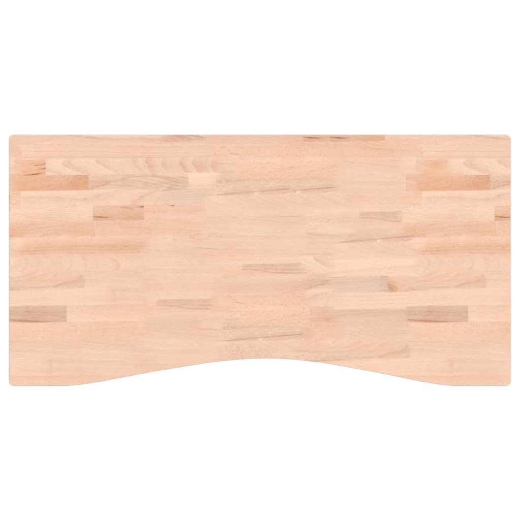 Dessus de bureau 100x(45-50)x4 cm bois massif de hêtre Pièces et accessoires pour bureaux vidaXL   
