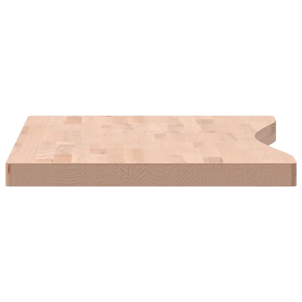 Dessus de bureau 100x(45-50)x4 cm bois massif de hêtre Pièces et accessoires pour bureaux vidaXL   