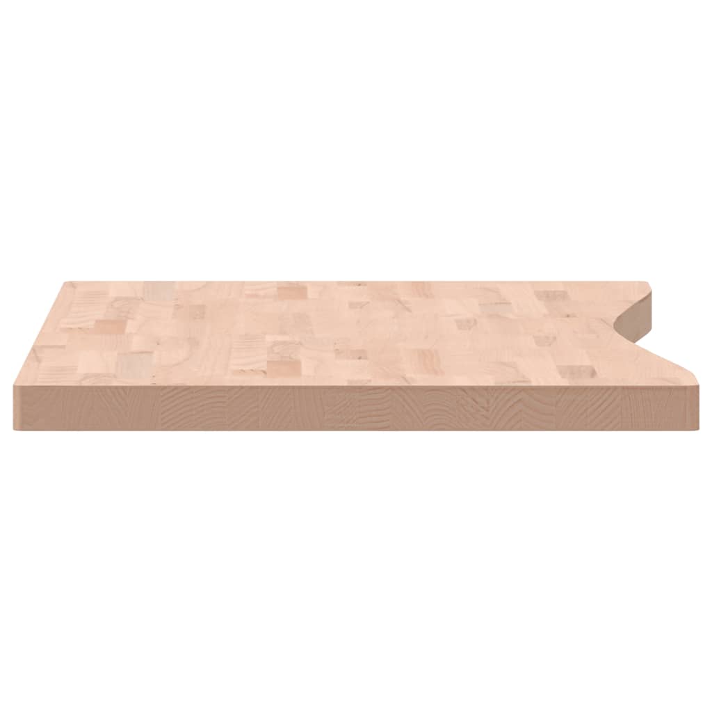Dessus de bureau 110x(55-60)x4 cm bois massif de hêtre Pièces et accessoires pour bureaux vidaXL   