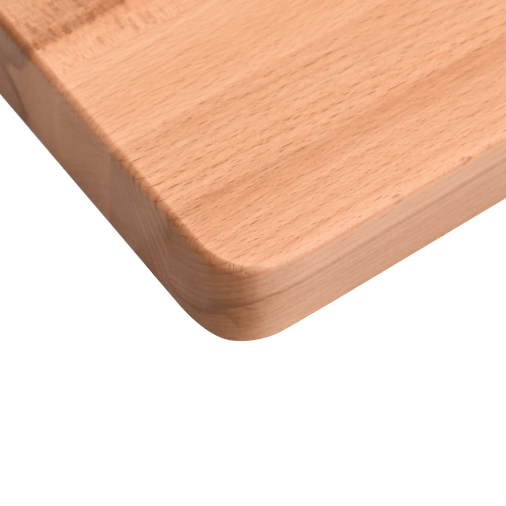 Dessus de bureau 100x(45-50)x2,5 cm bois massif de hêtre Pièces et accessoires pour bureaux vidaXL   