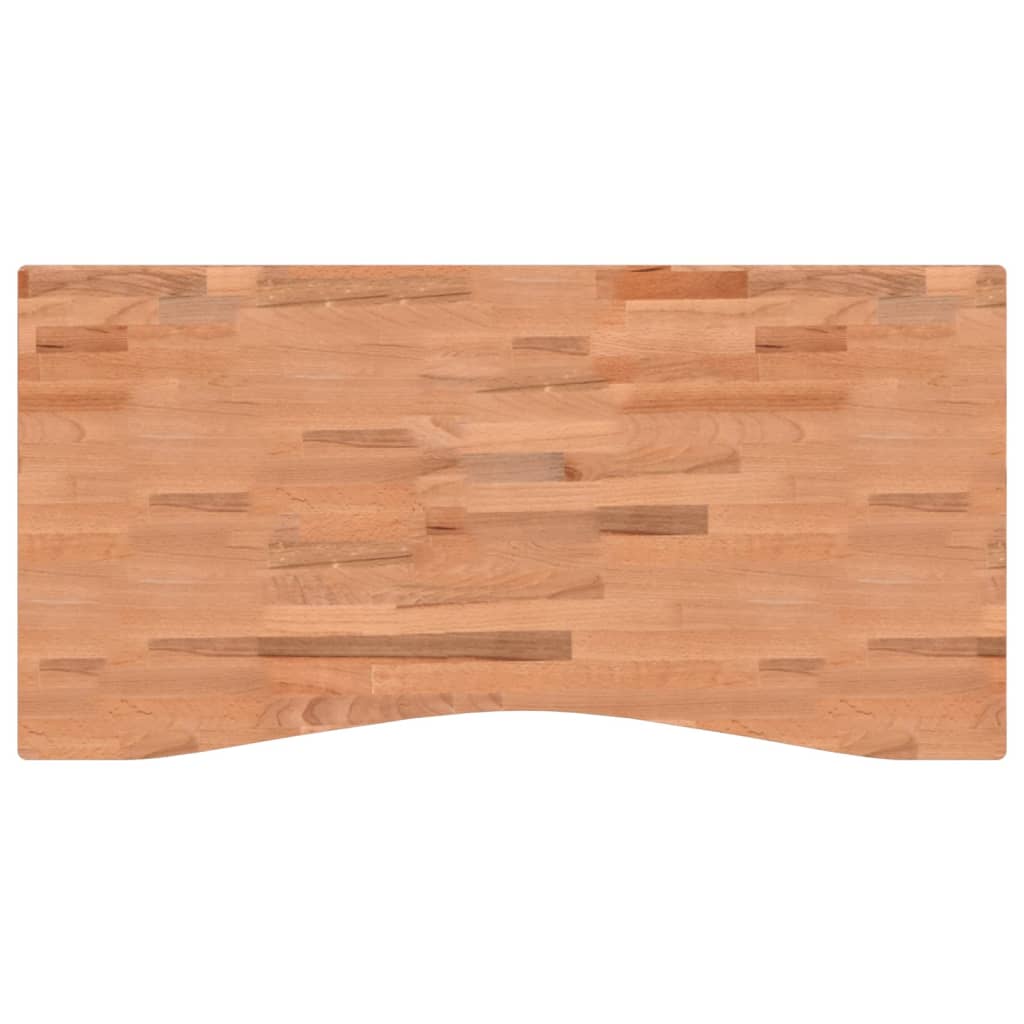 Dessus de bureau 110x(50-55)x2,5 cm bois massif de hêtre Pièces et accessoires pour bureaux vidaXL   