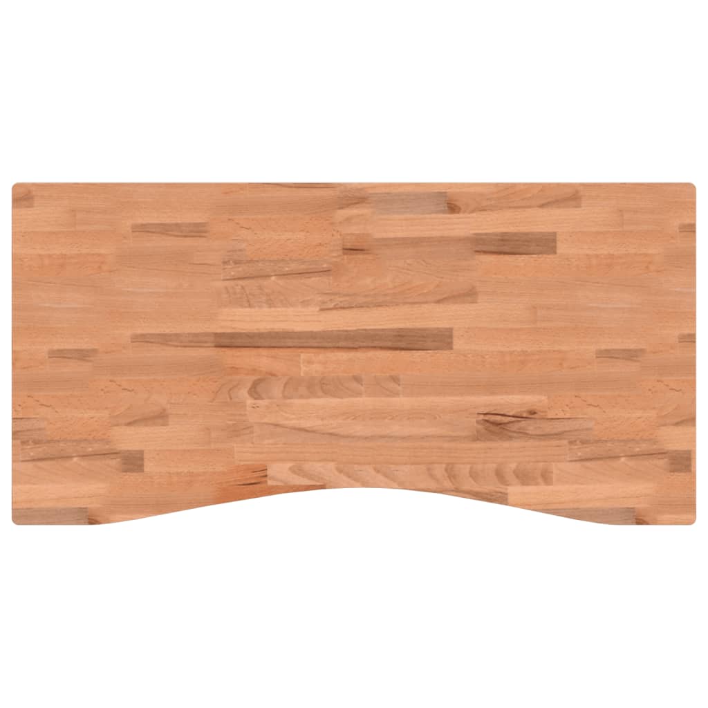 Dessus de bureau 100x(45-50)x4 cm bois massif de hêtre Pièces et accessoires pour bureaux vidaXL   