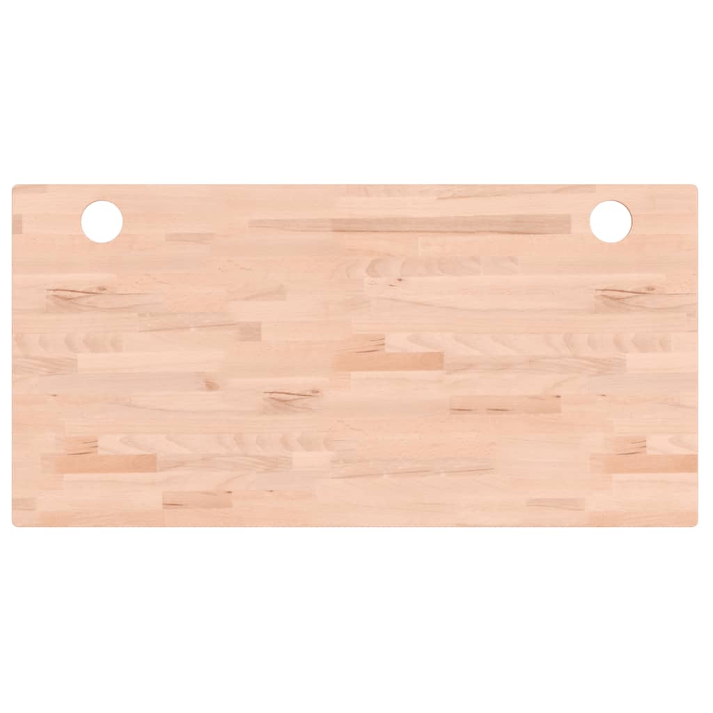 Dessus de bureau 100x50x2,5 cm bois massif de hêtre Pièces et accessoires pour bureaux vidaXL   