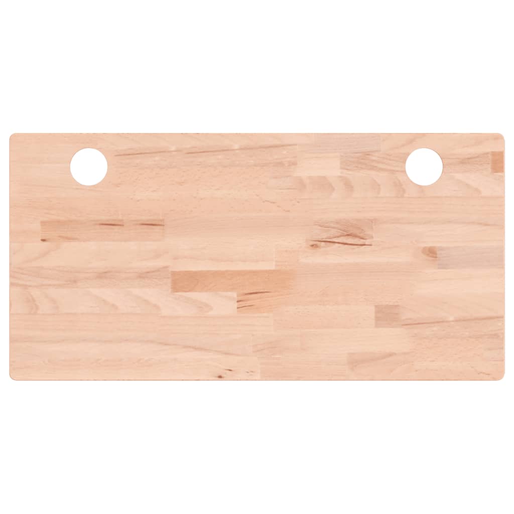 Dessus de bureau 80x40x4 cm bois massif de hêtre Pièces et accessoires pour bureaux vidaXL   