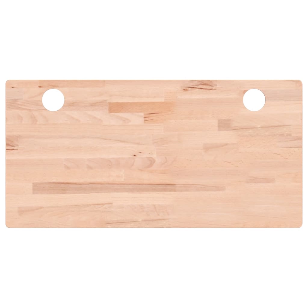 Dessus de bureau 100x50x4 cm bois massif de hêtre Pièces et accessoires pour bureaux vidaXL   