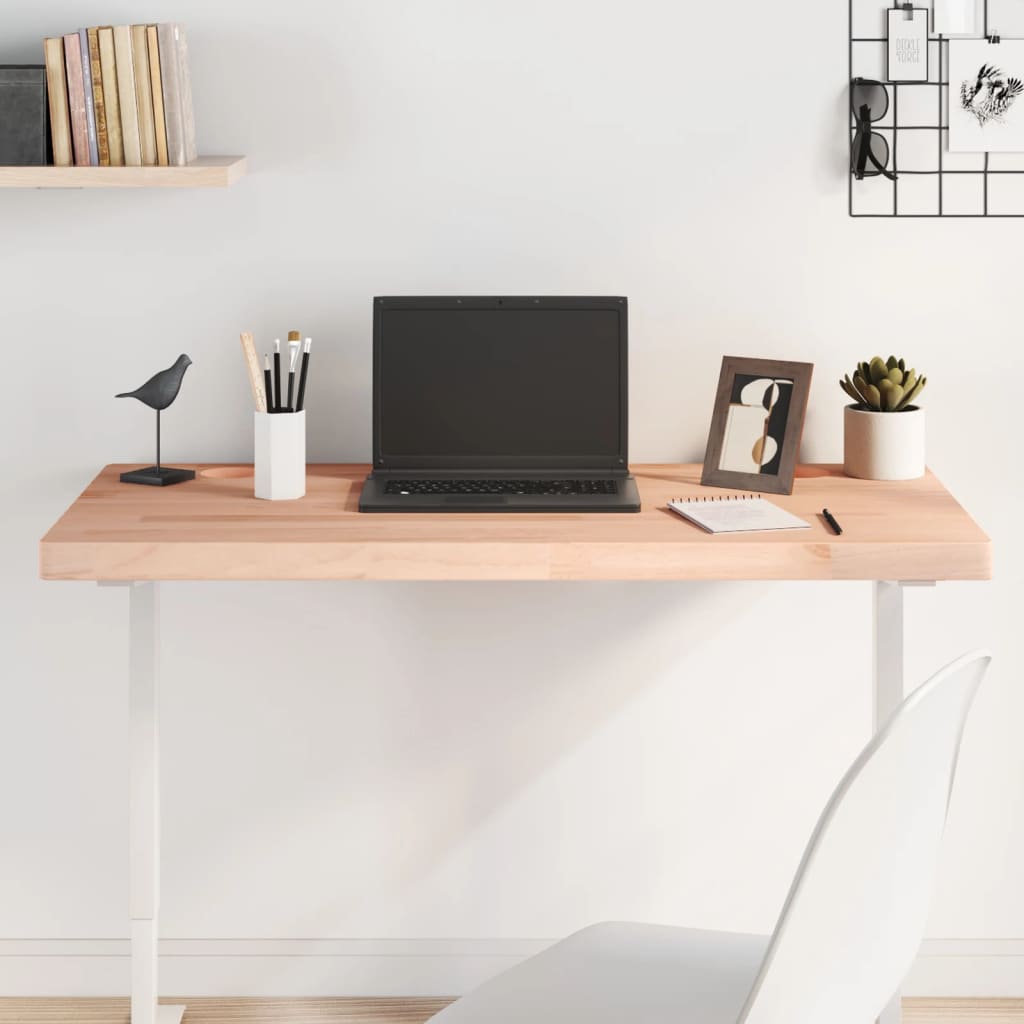 Dessus de bureau 100x50x4 cm bois massif de hêtre Pièces et accessoires pour bureaux vidaXL   