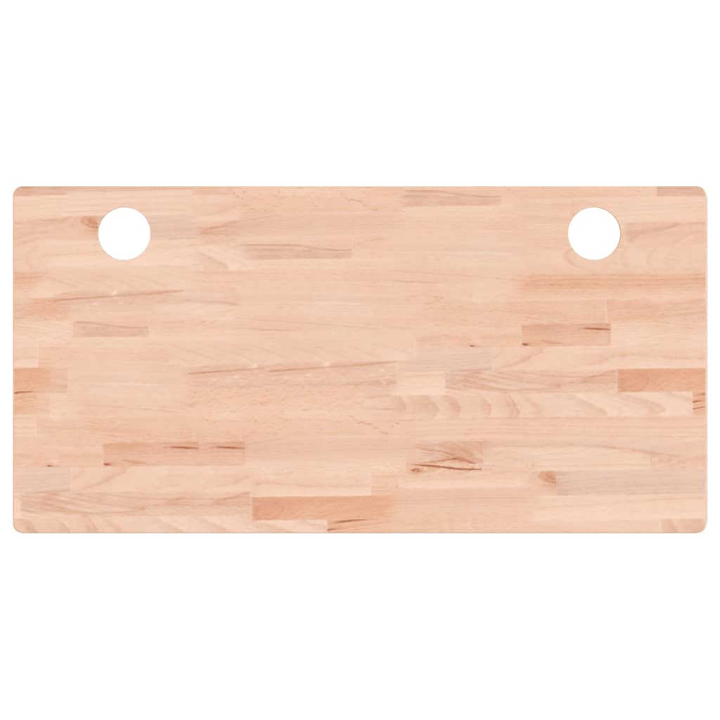 Dessus de bureau 110x55x4 cm bois massif de hêtre Pièces et accessoires pour bureaux vidaXL   