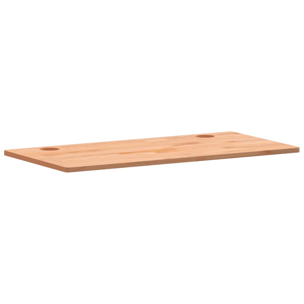 Dessus de bureau 100x50x1,5 cm bois massif de hêtre Pièces et accessoires pour bureaux vidaXL   