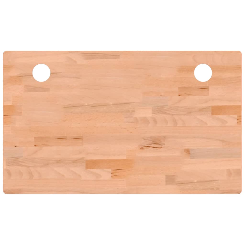 Dessus de bureau 100x60x1,5 cm bois massif de hêtre Pièces et accessoires pour bureaux vidaXL   