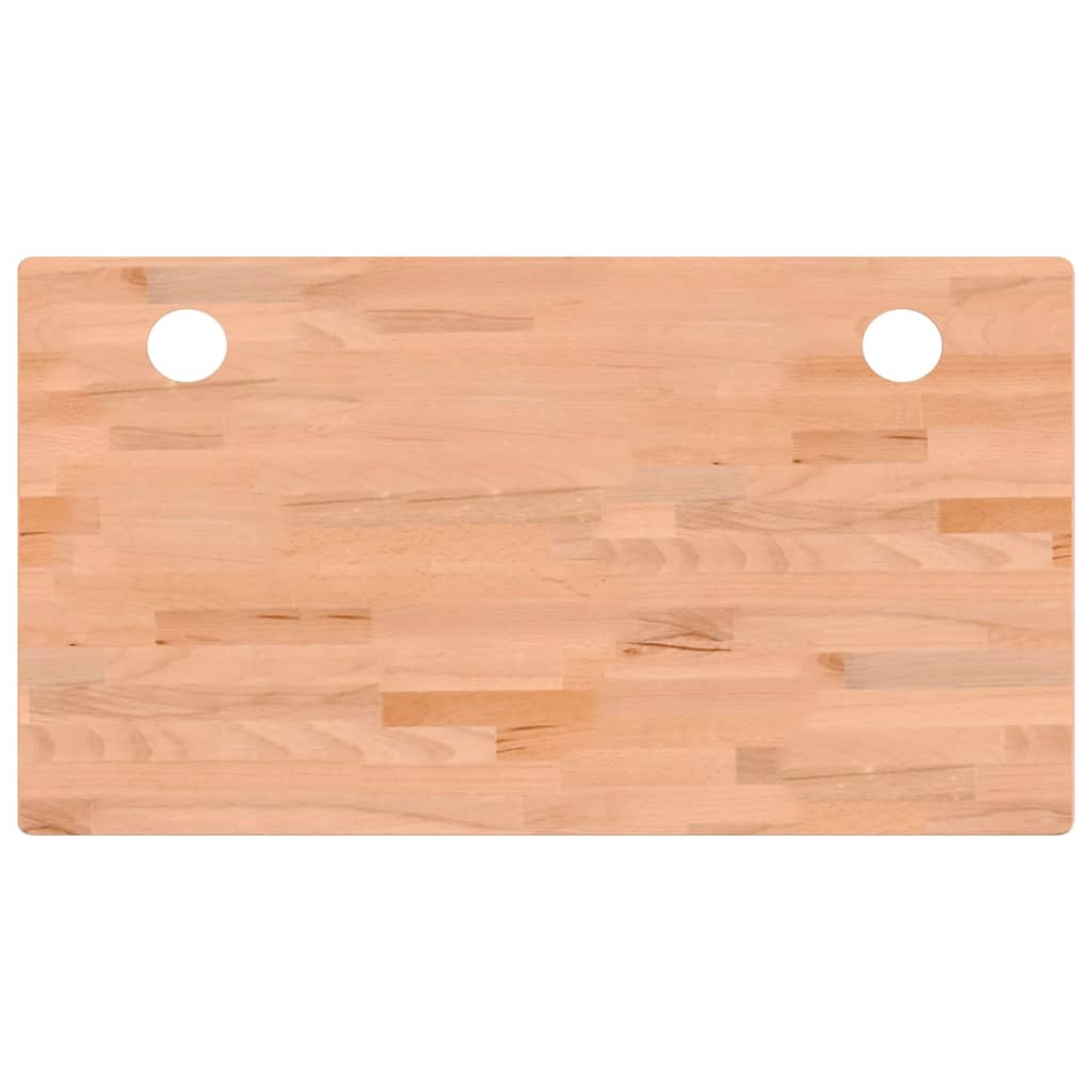 Dessus de bureau 110x60x1,5 cm bois massif de hêtre Pièces et accessoires pour bureaux vidaXL   