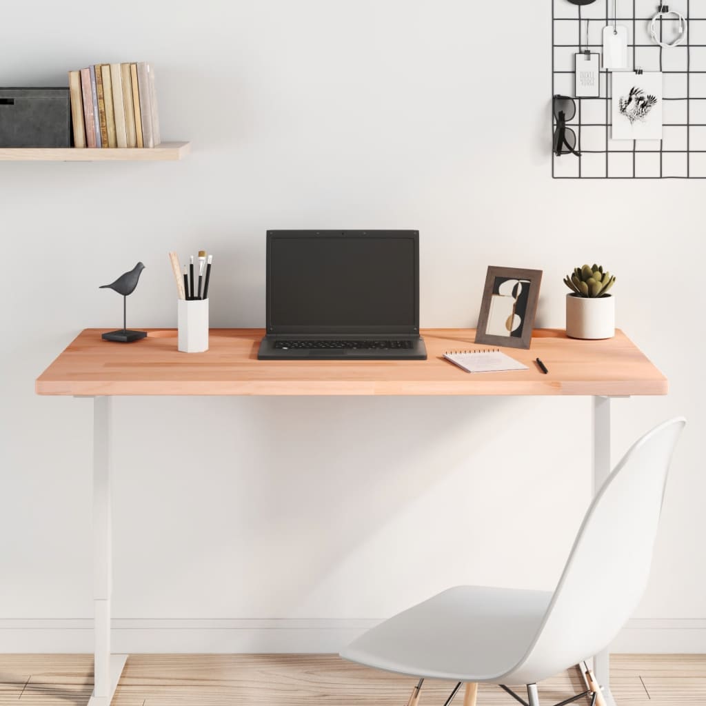 Dessus de bureau 110x55x2,5 cm bois massif de hêtre Pièces et accessoires pour bureaux vidaXL   