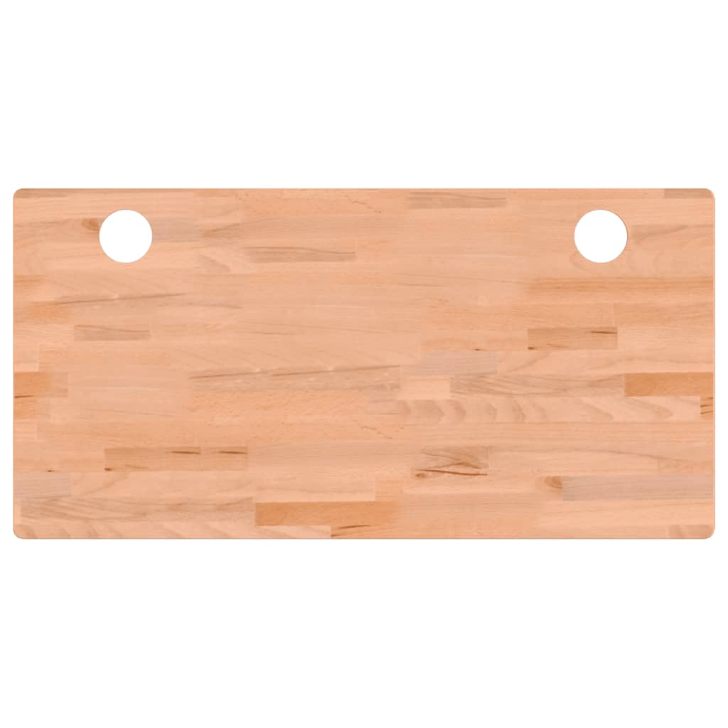 Dessus de bureau 110x55x4 cm bois massif de hêtre Pièces et accessoires pour bureaux vidaXL   