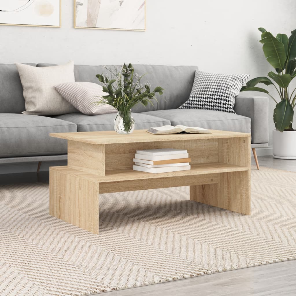 Table basse chêne sonoma 90x55x42,5 cm bois d'ingénierie Tables basses vidaXL   