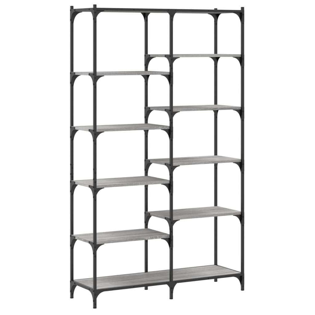 Bibliothèque sonoma gris 100x32x170 cm bois d'ingénierie et fer Bibliothèques vidaXL   