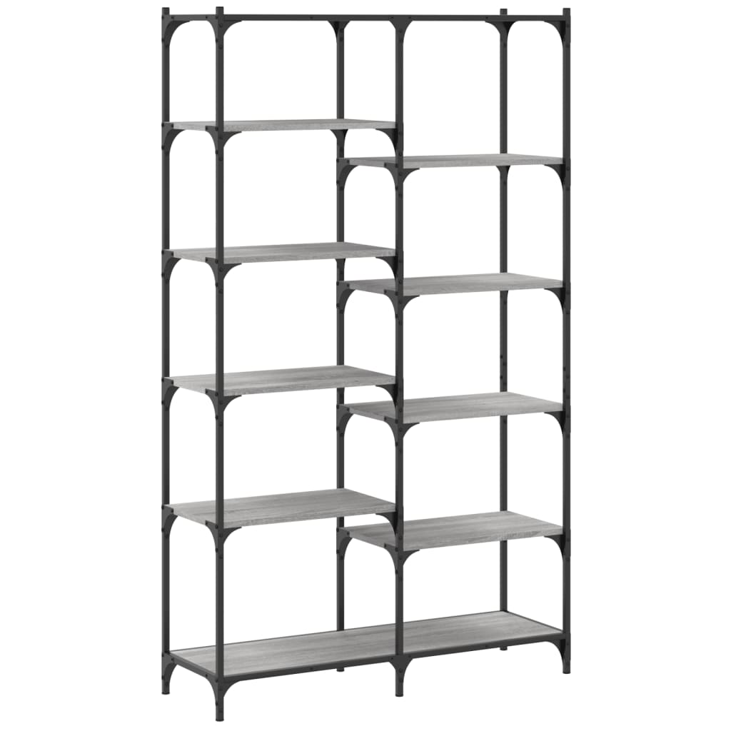 Bibliothèque sonoma gris 100x32x170 cm bois d'ingénierie et fer Bibliothèques vidaXL   