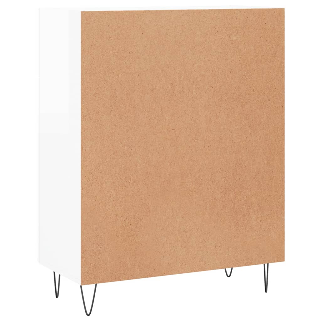 Buffet Blanc brillant 69,5x34x90 cm Bois d'ingénierie Buffets & bahuts vidaXL   