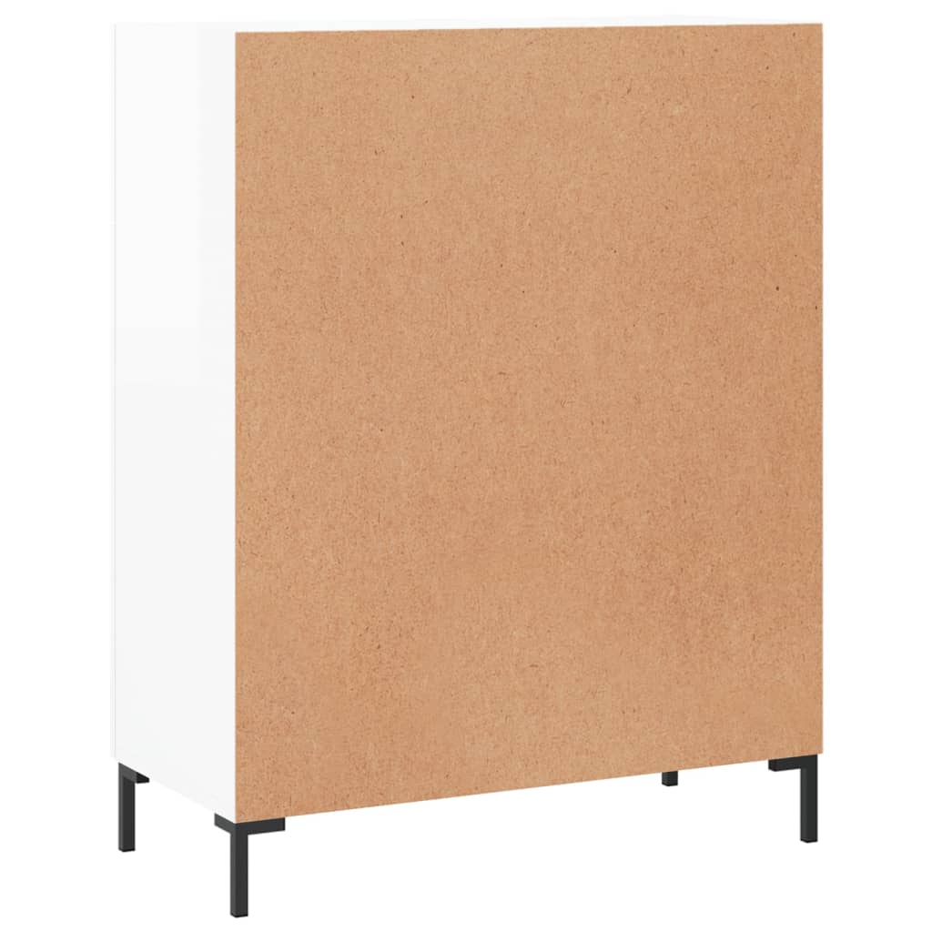 Buffet Blanc brillant 69,5x34x90 cm Bois d'ingénierie Buffets & bahuts vidaXL   