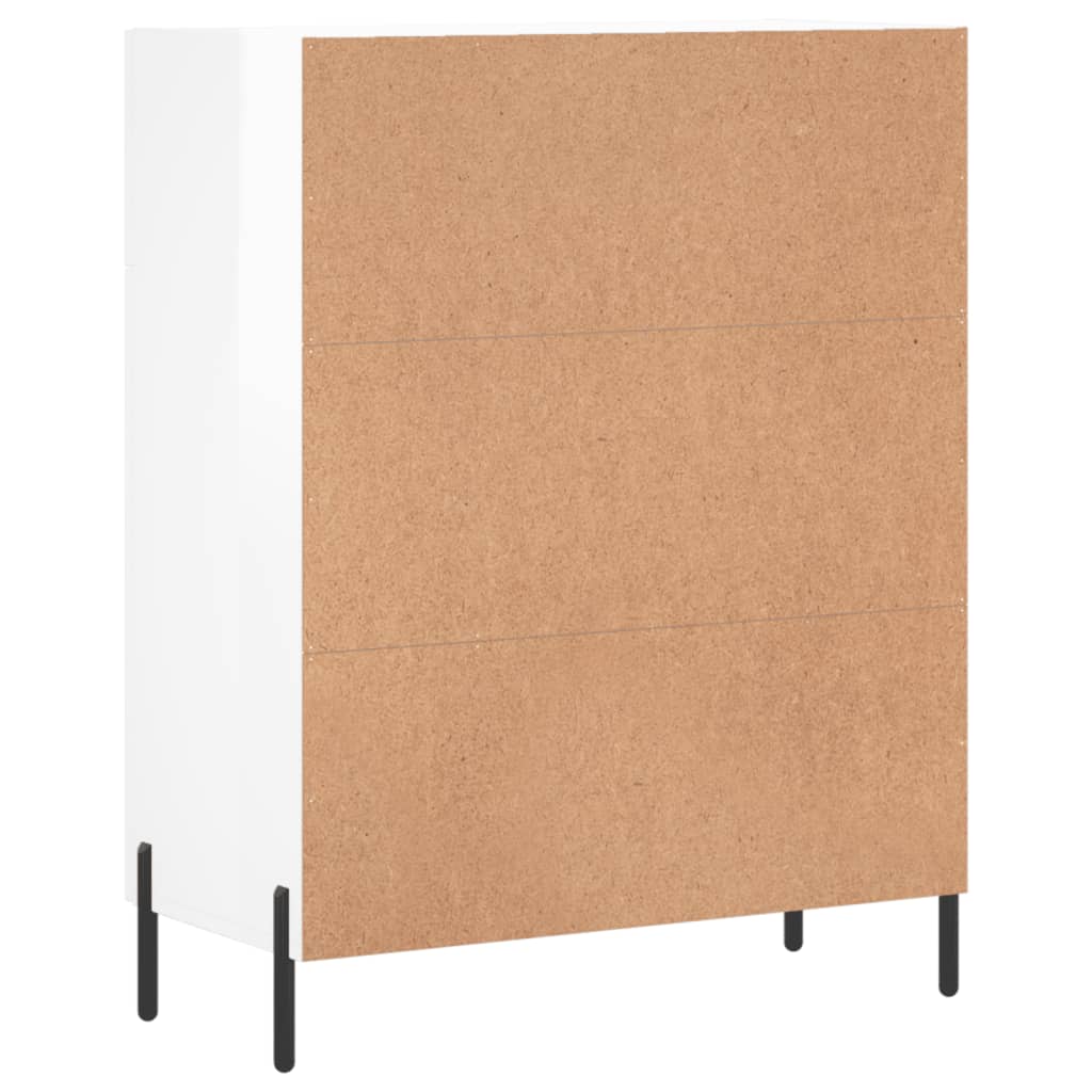 Buffet Blanc brillant 69,5x34x90 cm Bois d'ingénierie Buffets & bahuts vidaXL   