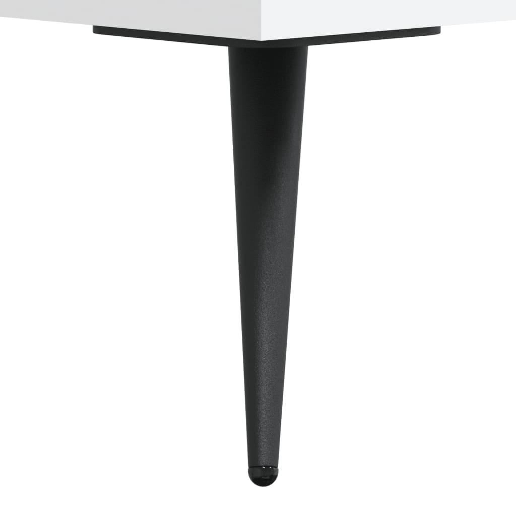 Bureau blanc 140x50x75 cm bois d'ingénierie Bureaux vidaXL   