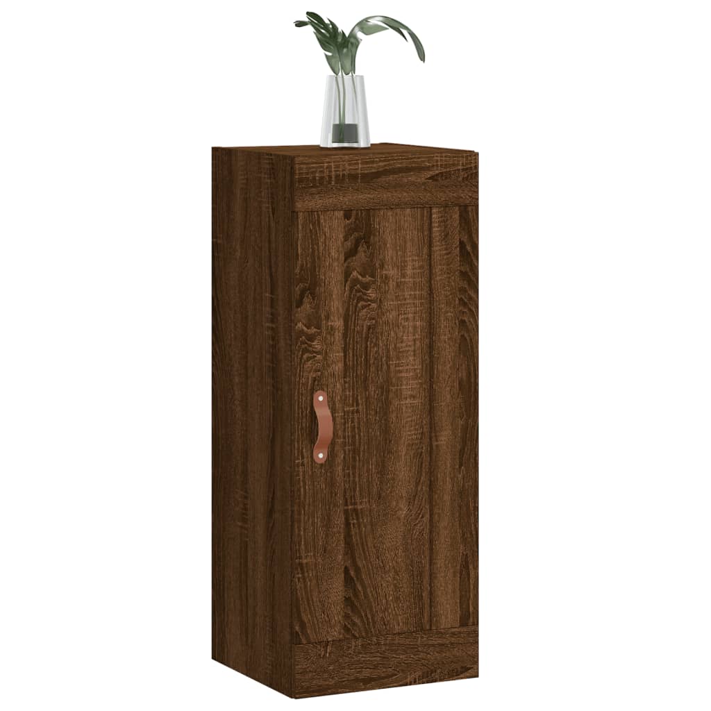 Armoire murale chêne marron 34,5x34x90 cm bois d'ingénierie Buffets & bahuts vidaXL   