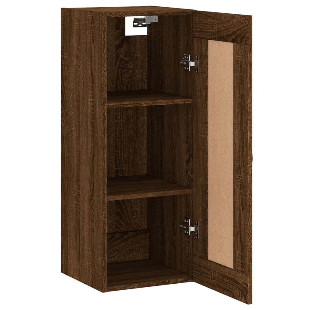 Armoire murale chêne marron 34,5x34x90 cm bois d'ingénierie Buffets & bahuts vidaXL   
