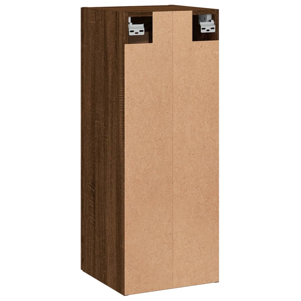 Armoire murale chêne marron 34,5x34x90 cm bois d'ingénierie Buffets & bahuts vidaXL   