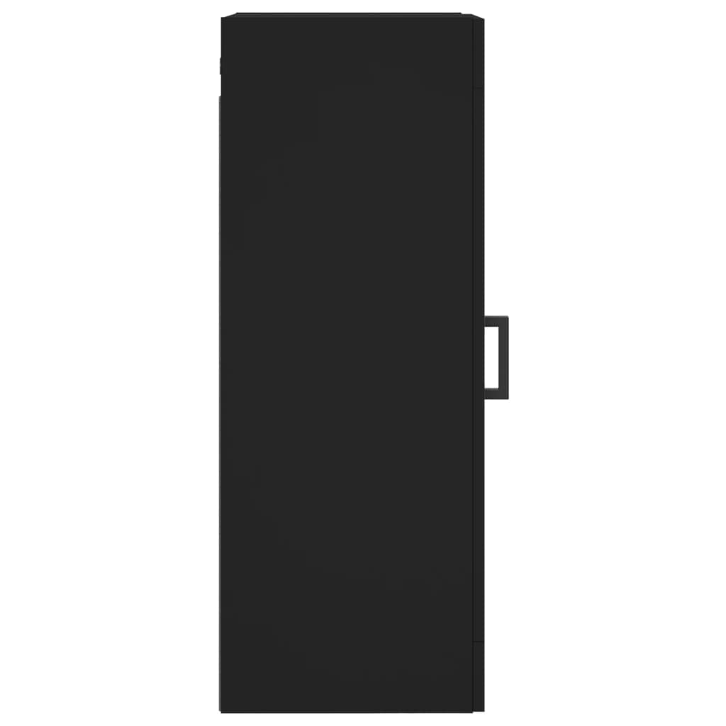 Armoire murale noir 34,5x34x90 cm bois d'ingénierie Buffets & bahuts vidaXL   