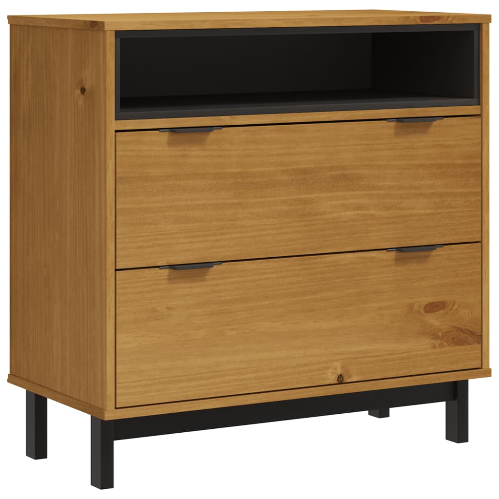 Commode FLAM 80x40x80 cm bois de pin massif Commodes vidaXL   