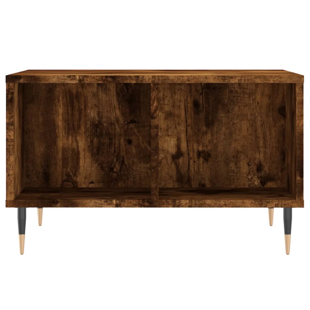 Table basse Chêne fumé 60x50x36,5 cm Bois d'ingénierie Tables basses vidaXL   