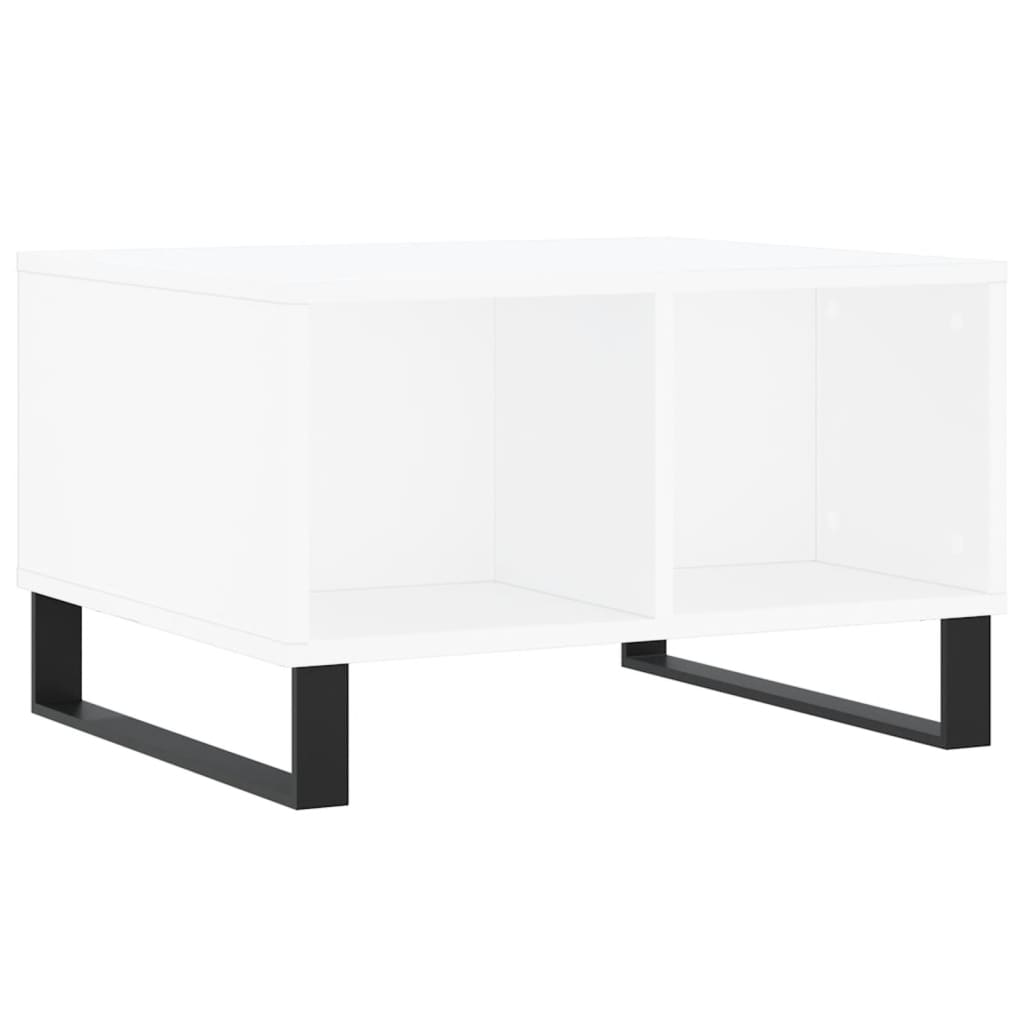 Table basse Blanc 60x50x36,5 cm Bois d'ingénierie Tables basses vidaXL   