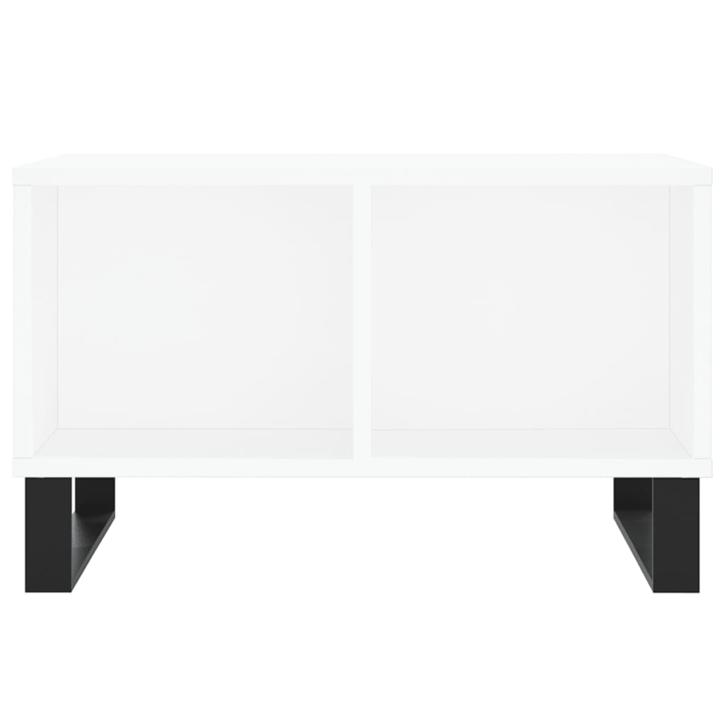 Table basse Blanc 60x50x36,5 cm Bois d'ingénierie Tables basses vidaXL   
