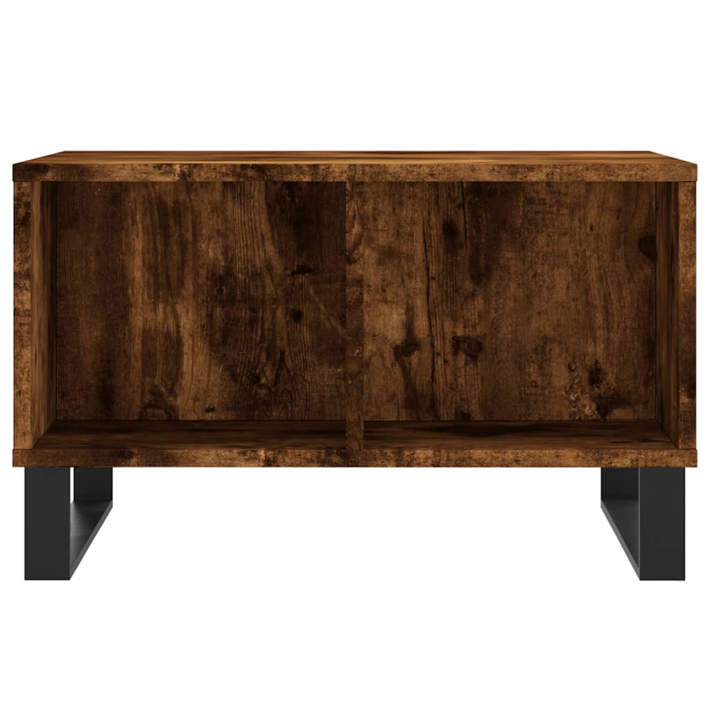 Table basse Chêne fumé 60x50x36,5 cm Bois d'ingénierie Tables basses vidaXL   