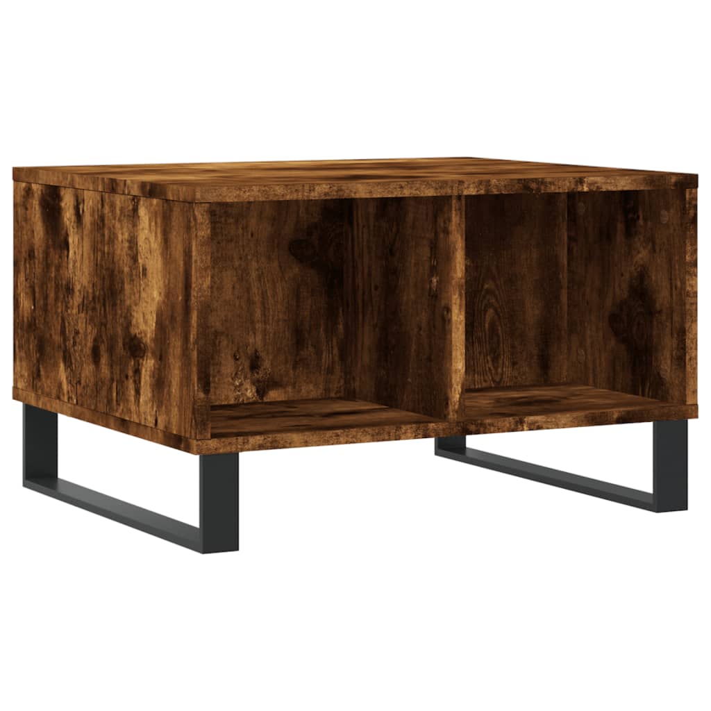 Table basse Chêne fumé 60x50x36,5 cm Bois d'ingénierie Tables basses vidaXL   