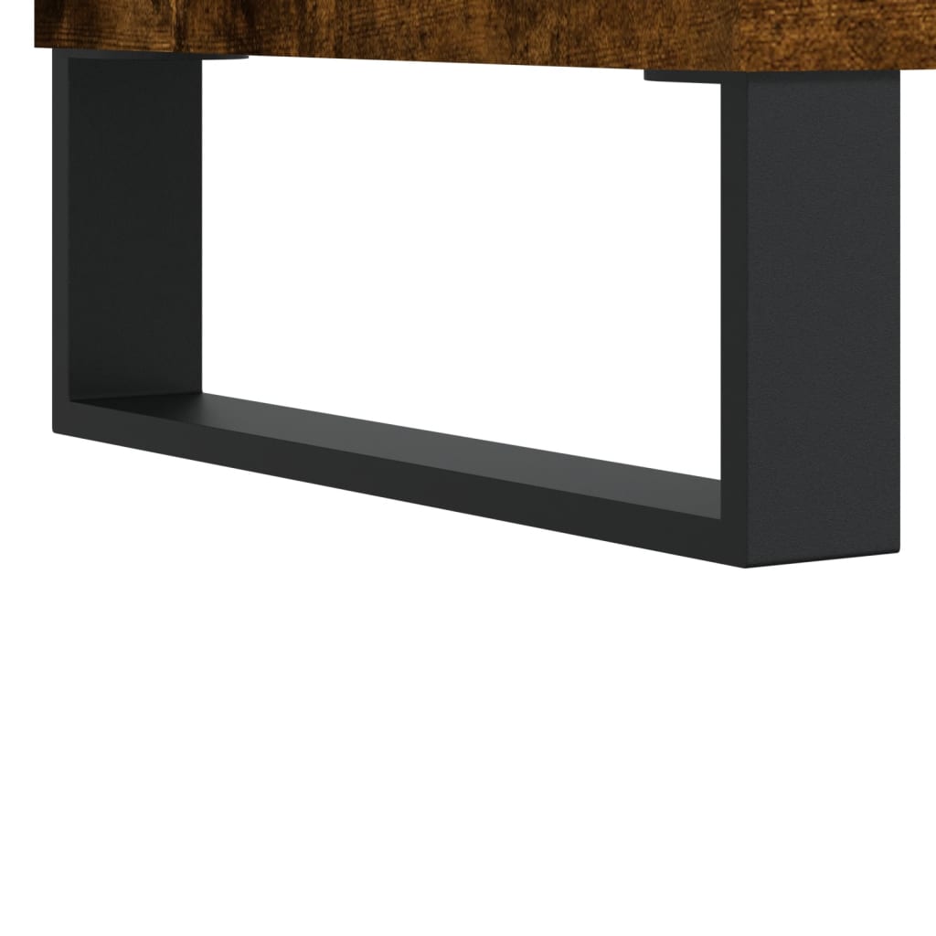 Table basse Chêne fumé 60x50x36,5 cm Bois d'ingénierie Tables basses vidaXL   