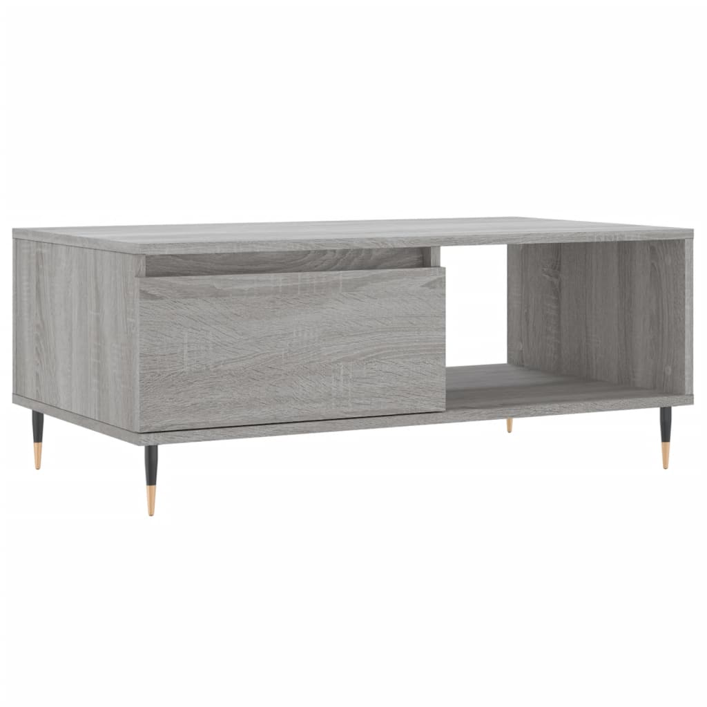 Table basse Sonoma gris 90x50x36,5 cm Bois d'ingénierie Tables basses vidaXL   