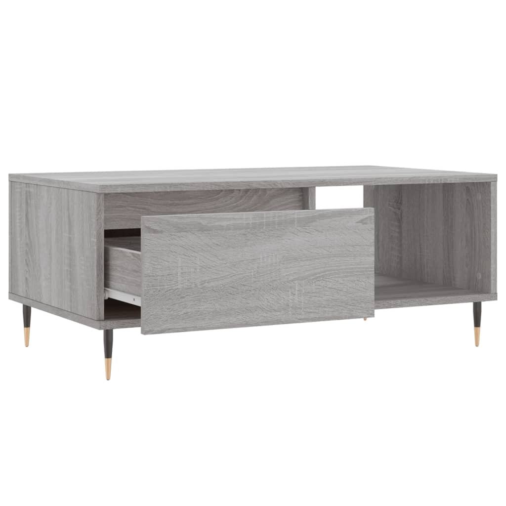 Table basse Sonoma gris 90x50x36,5 cm Bois d'ingénierie Tables basses vidaXL   
