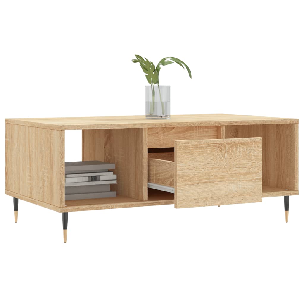 Table basse Chêne sonoma 90x50x36,5 cm Bois d'ingénierie Tables basses vidaXL   