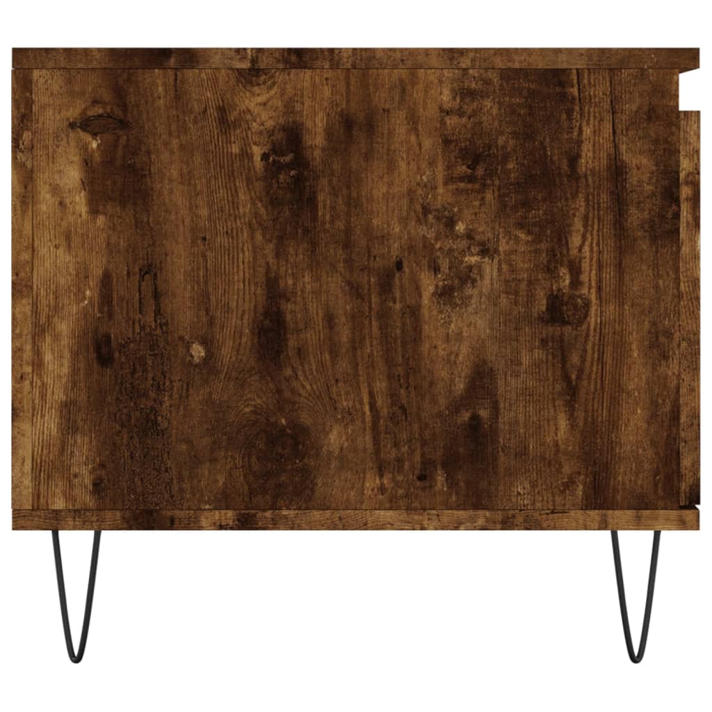 Table basse Chêne fumé 100x50x45 cm Bois d'ingénierie Tables basses vidaXL   