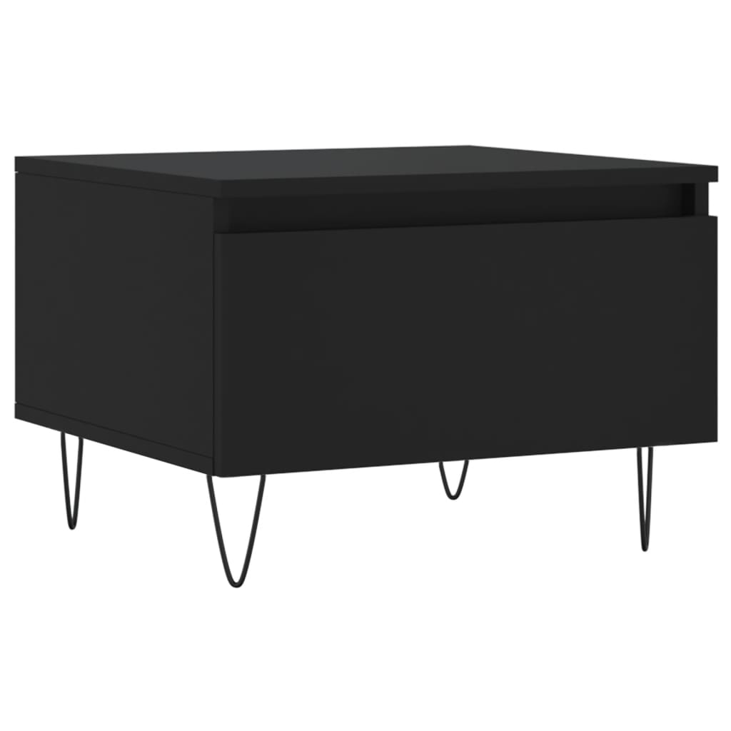 Tables basses 2 pcs noir 50x46x35 cm bois d'ingénierie Tables basses vidaXL   